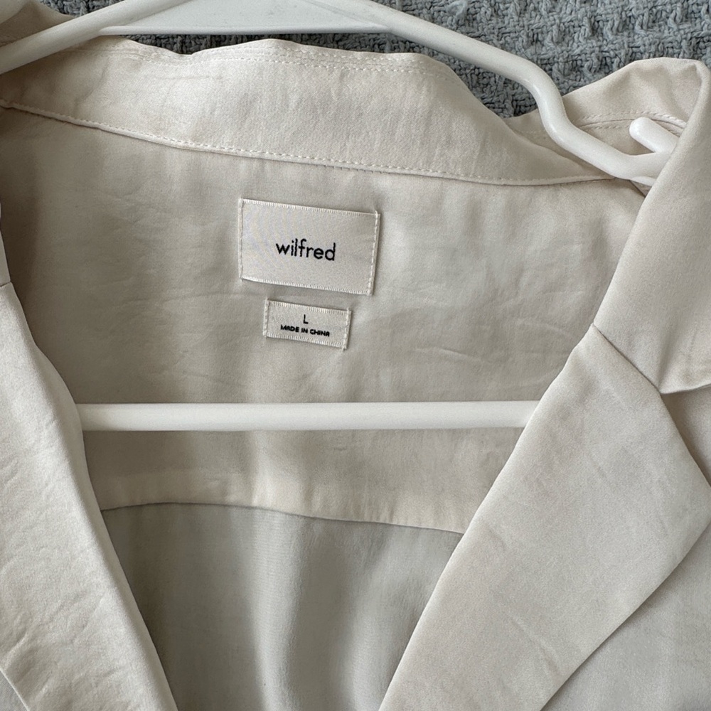 Aritzia Ivory Button-Down Blouse - image 2